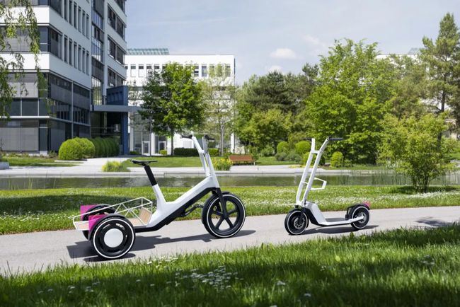 宝马创新，带来电动三轮车和前轮驱动滑板车作为城市交通解决方案
